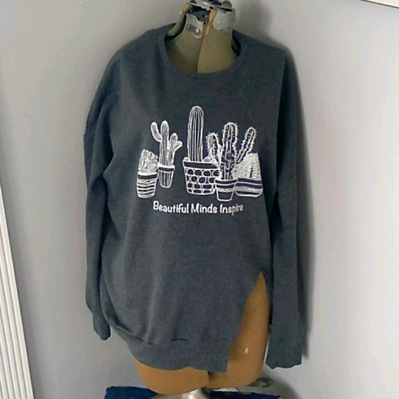 VTG BEAUTIFUL  MINDS INSPIRE SWEATSHIRT XL - Picture 1 of 4